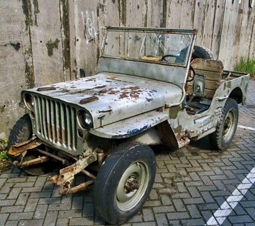 rusted SUVs
